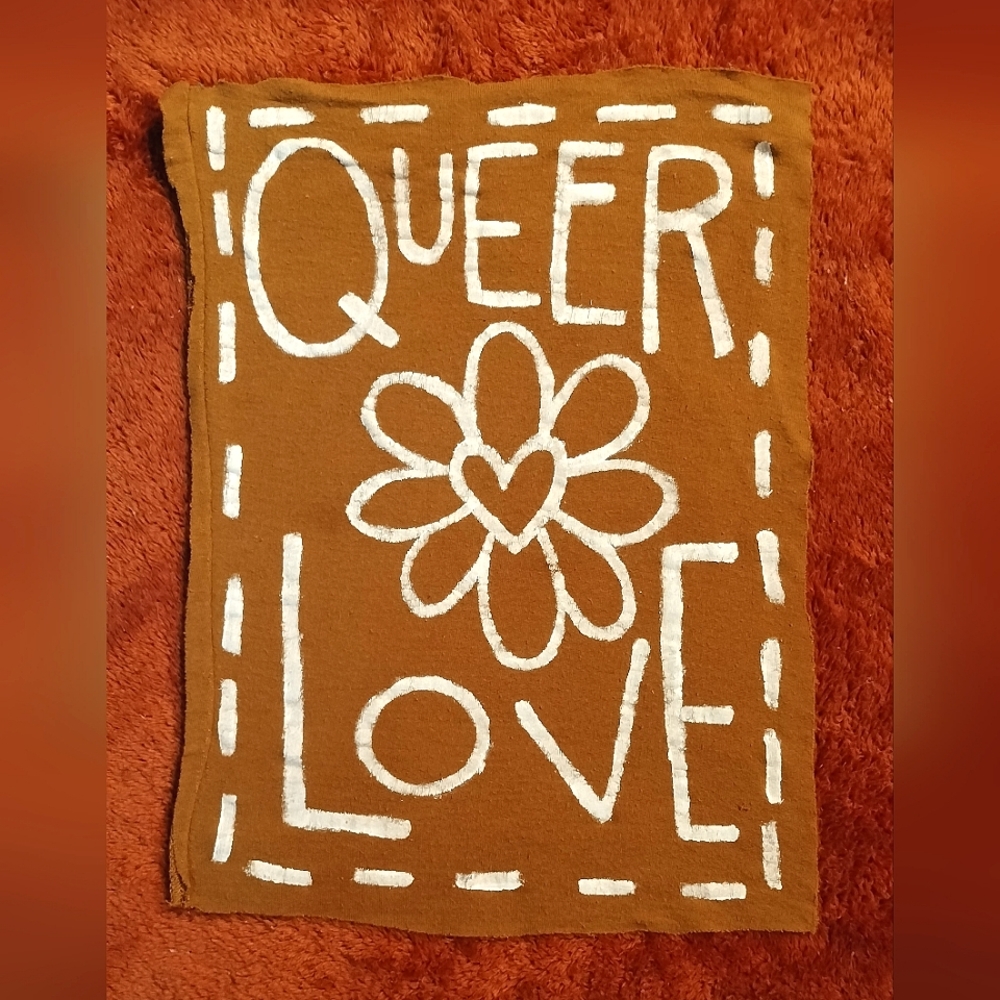 Queer Love Vertical Back Patch